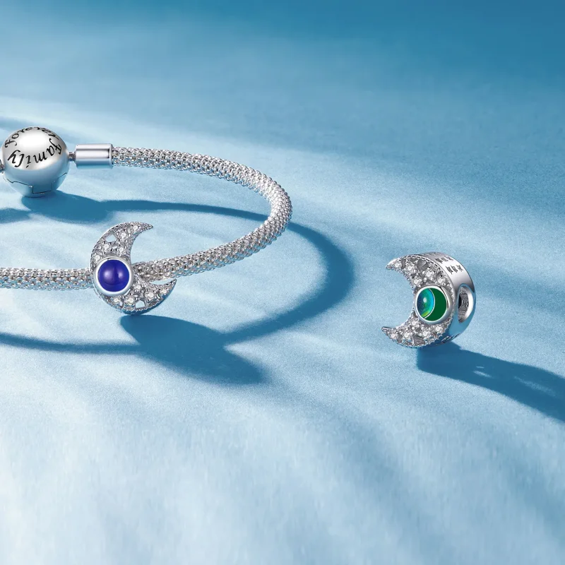 (bilde for) Pandora Style Thermosmell Moon Charm - BSC902 - Vis 5