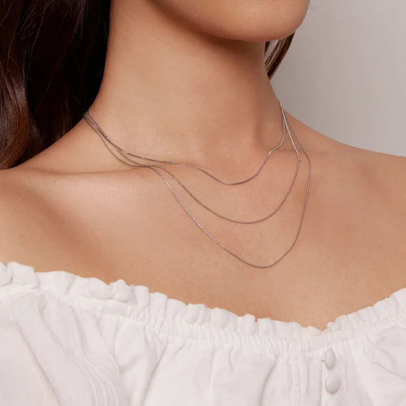 (bilde for) Pandora Style tre-etasjers halskjede - BSN333 - Vis 6