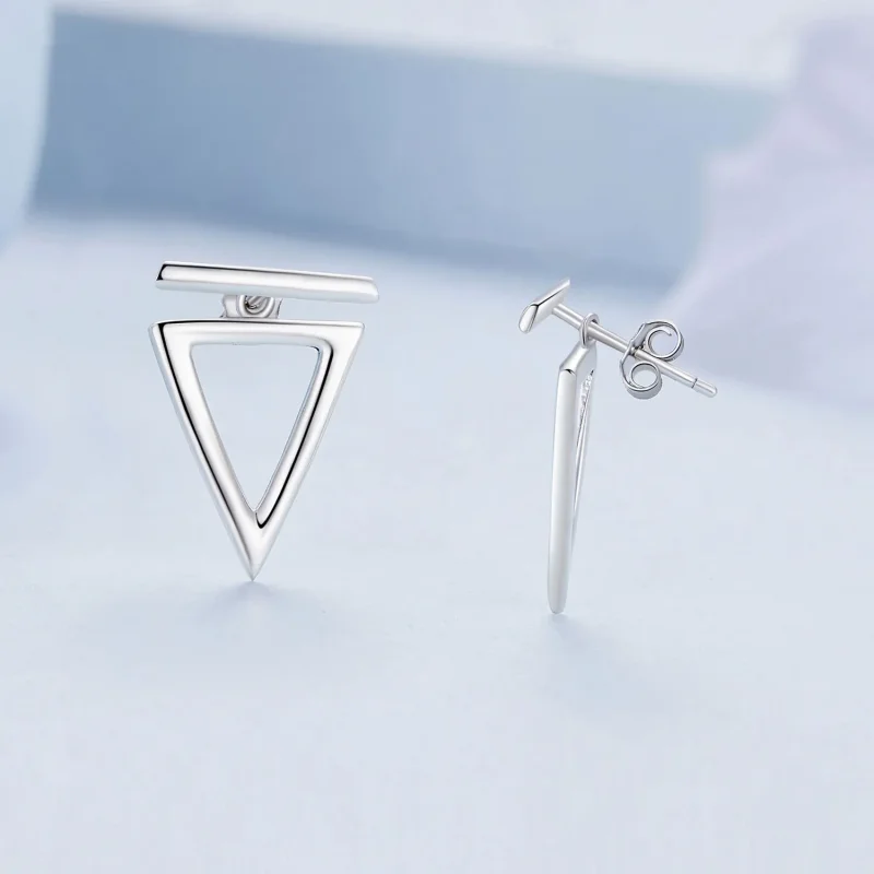 (bilde for) Pandora Style Triangle Studs øredobber - BSE900 - Vis 3