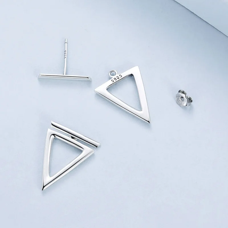 (bilde for) Pandora Style Triangle Studs øredobber - BSE900 - Vis 5