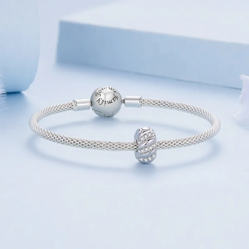 (bilde for) Pandora Style Twist Silikon Spacer - BSC905 - Vis 5