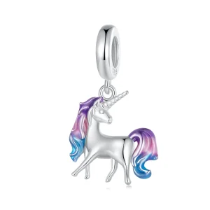 (bilde for) Pandora Style Unicorn Dangle - SCC2621