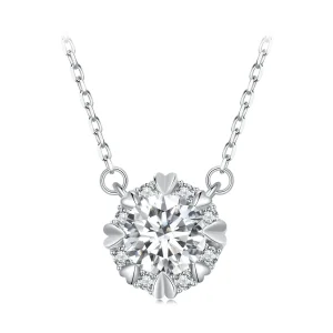 (bilde for) Pandora Style Utsøkt Moissanite Halskjede (ett sertifikat) - MSN011