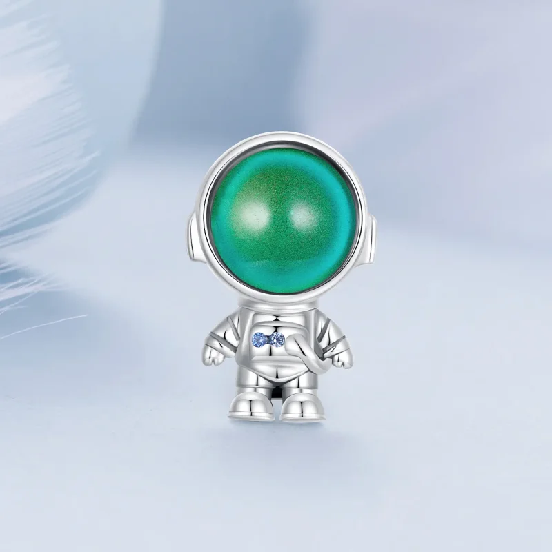 (bilde for) Pandora Style Varmfølende Astronaut Charm - BSC578-CF - Vis 3