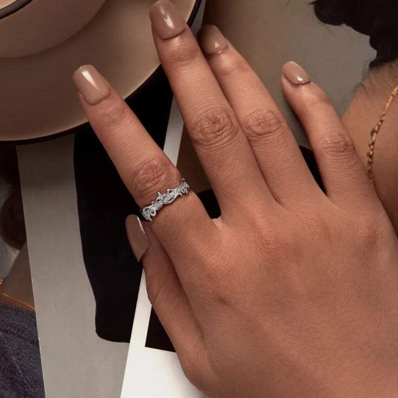 (bilde for) Pandora Style Vine Ring - BSR489 - Vis 5
