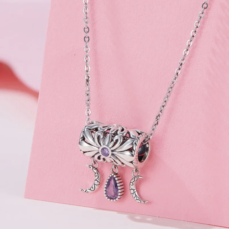 (bilde for) Pandora Style Vintage Iris Charm - SCC2631 - Vis 2