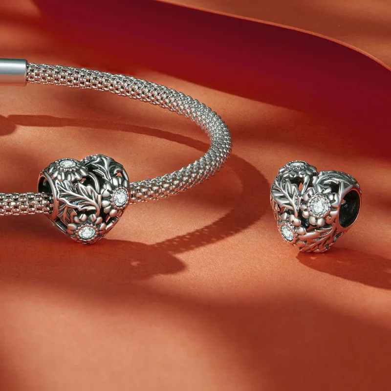 (bilde for) Pandora Style Vintage Vine Charm - SCC2610 - Vis 4