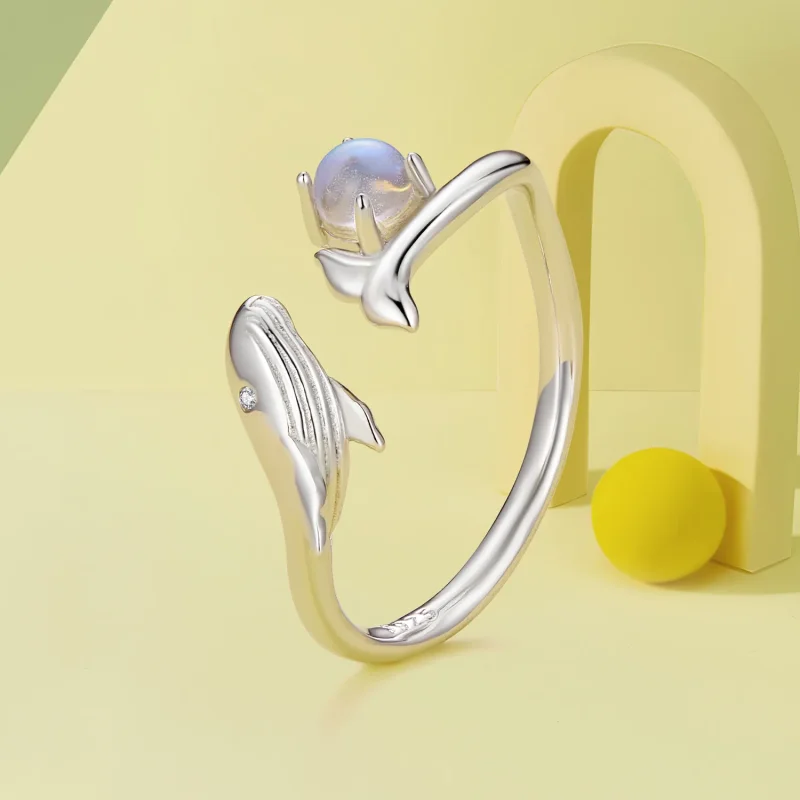 (bilde for) Pandora Style Whale Open Ring - BSR473-E - Vis 2