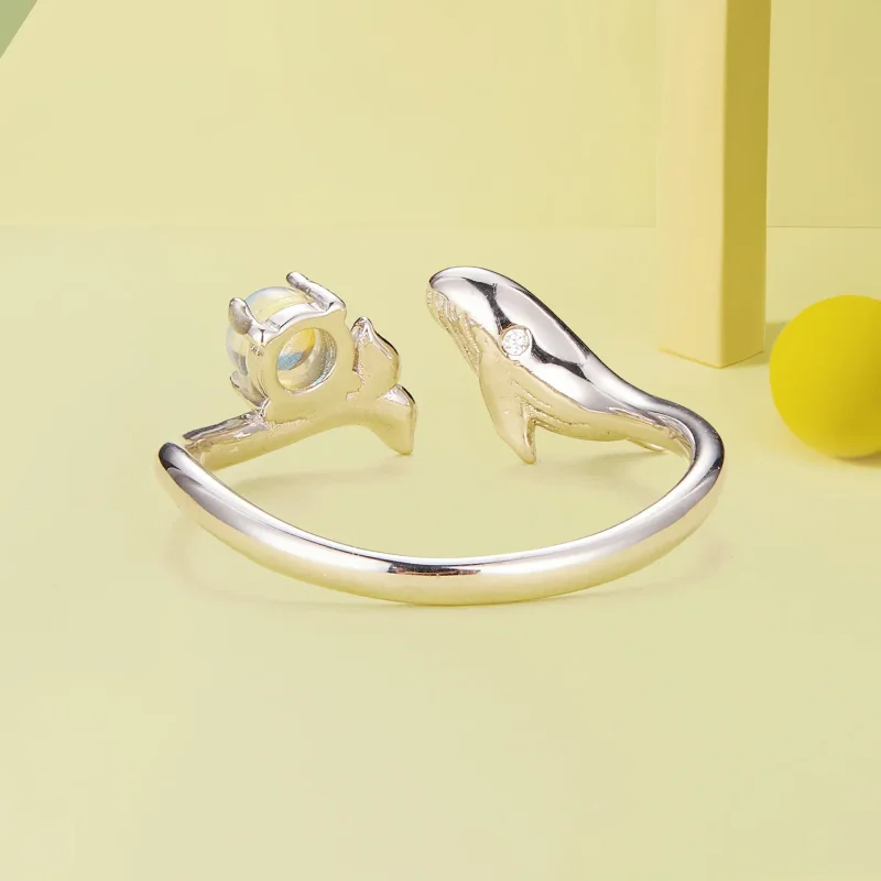 (bilde for) Pandora Style Whale Open Ring - BSR473-E - Vis 4