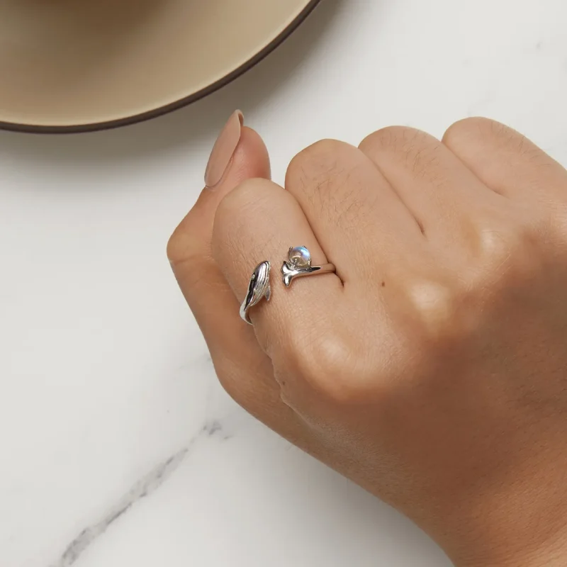 (bilde for) Pandora Style Whale Open Ring - BSR473-E - Vis 6