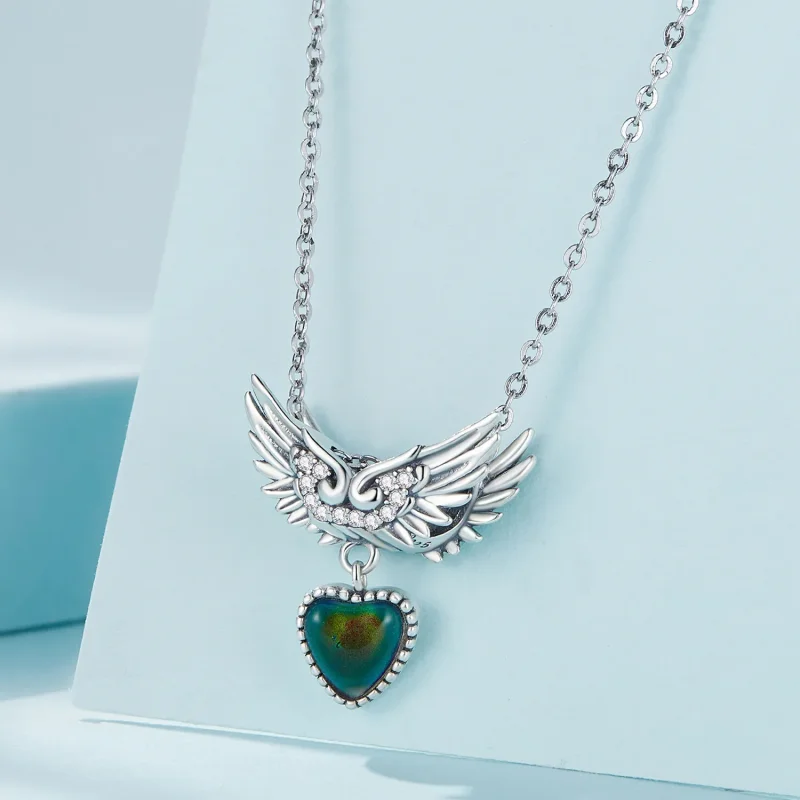 (bilde for) Pandora Style Wings Guardian Emotional Stone Charm - SCC2581 - Vis 4