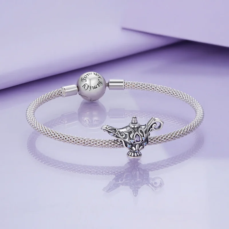(bilde for) Pandora Style Wishing Magic Lamp Charm - BSC893 - Vis 5