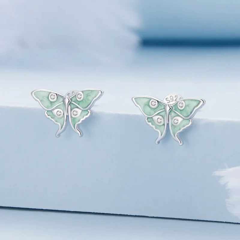(bilde for) Pandora Style Wizard of Oz Butterfly Studs øredobber - BSE828 - Vis 2