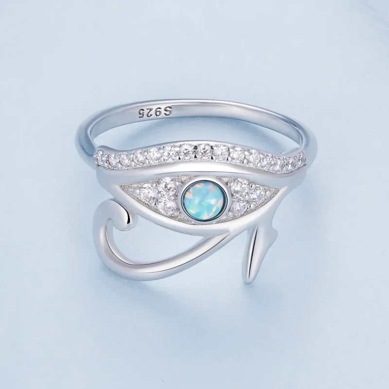 (bilde for) Pandora Style Zircon Eye of Horus Ring - BSR403 - Vis 3