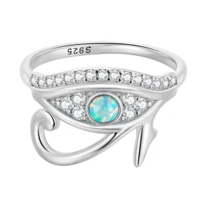 (bilde for) Pandora Style Zircon Eye of Horus Ring - BSR403