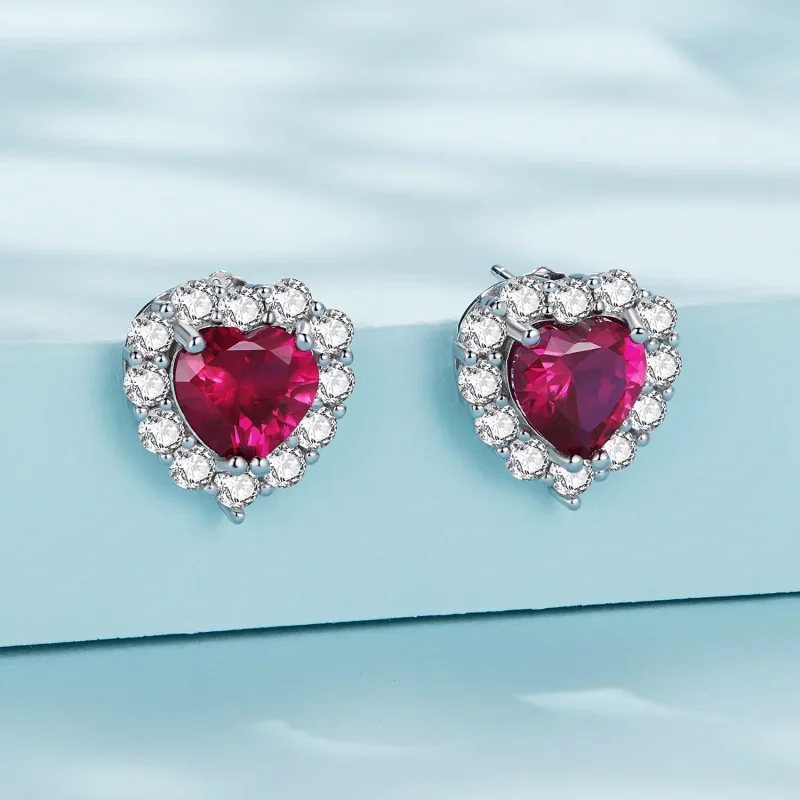 (bilde for) Pandora Style Zircon Love Studs øredobber - SCE1577 - Vis 2