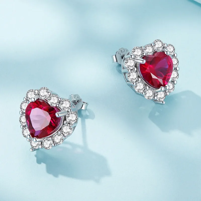 (bilde for) Pandora Style Zircon Love Studs øredobber - SCE1577 - Vis 4
