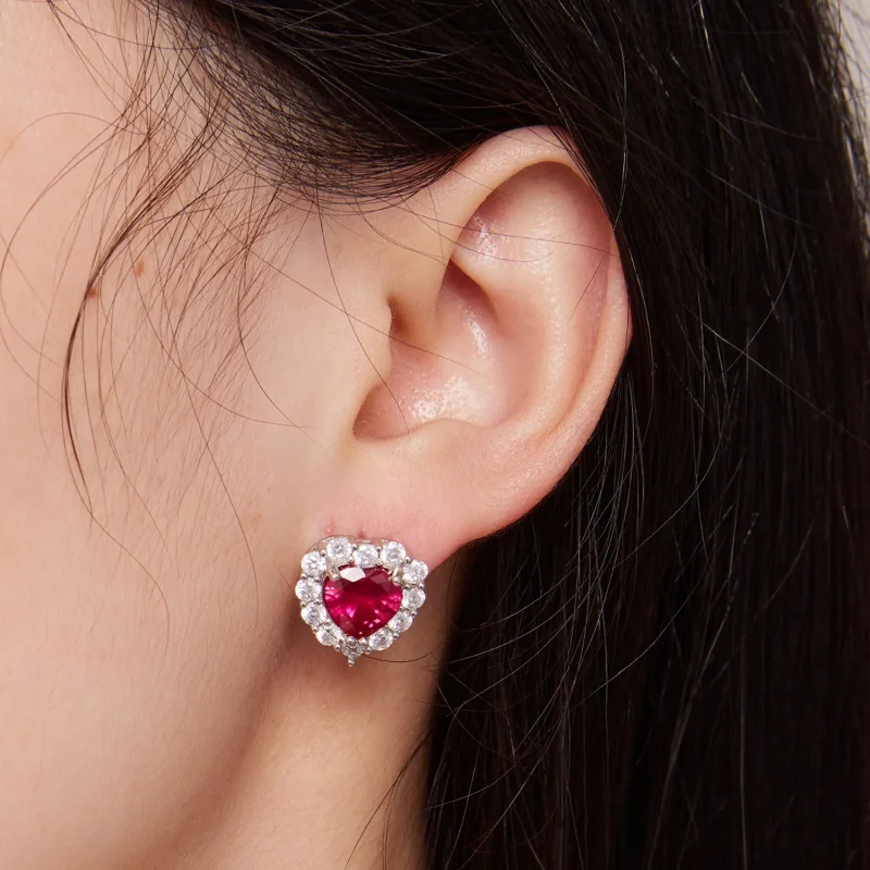 (bilde for) Pandora Style Zircon Love Studs øredobber - SCE1577 - Vis 6