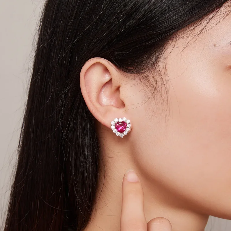 (bilde for) Pandora Style Zircon Love Studs øredobber - SCE1577 - Vis 7