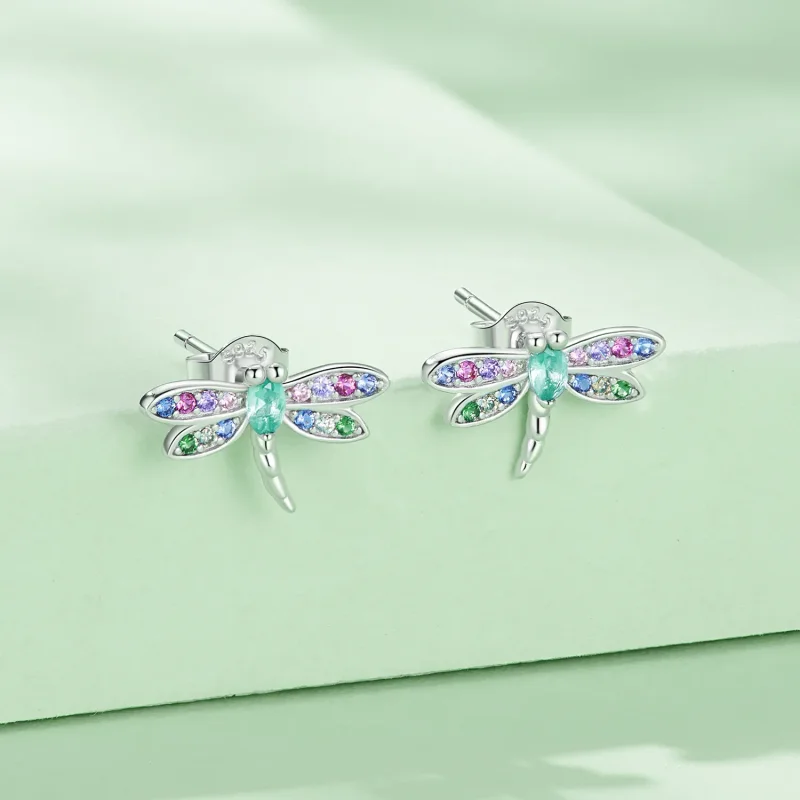 (bilde for) Øredobber i Pandora-stil Dragonfly Studs - BSE795 - Vis 2