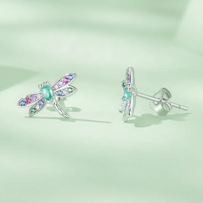 (bilde for) Øredobber i Pandora-stil Dragonfly Studs - BSE795 - Vis 3