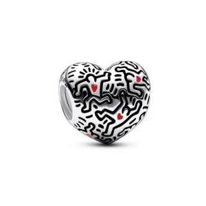 (bilde for) Keith Haring™ x Pandora Line Art People Charm - 792224C01