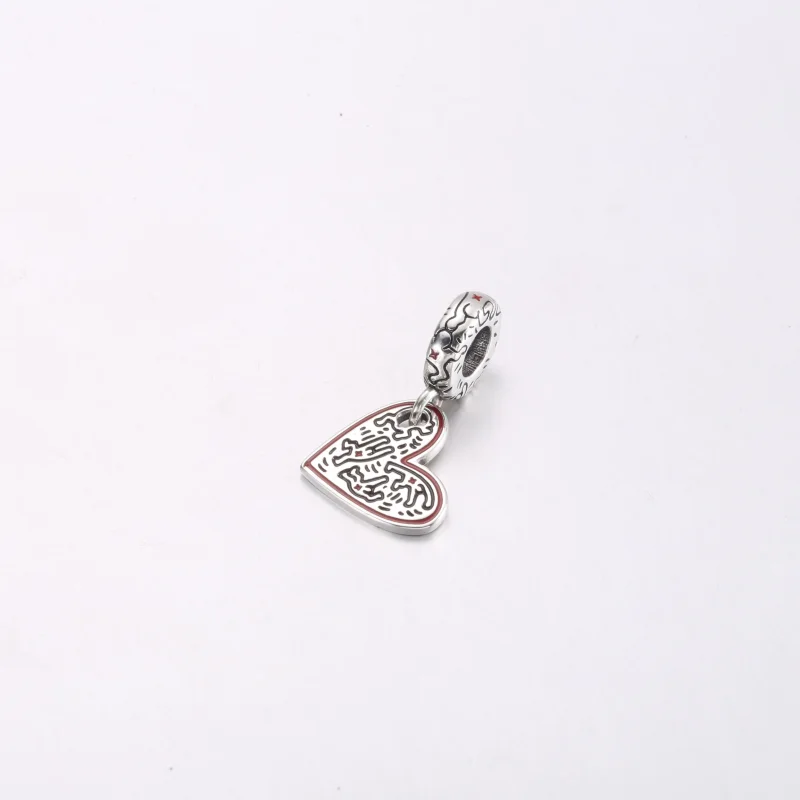 (bilde for) Keith Haring™ x Pandora Line Art People Heart Hengende Charm - 792215C01 - Vis 2