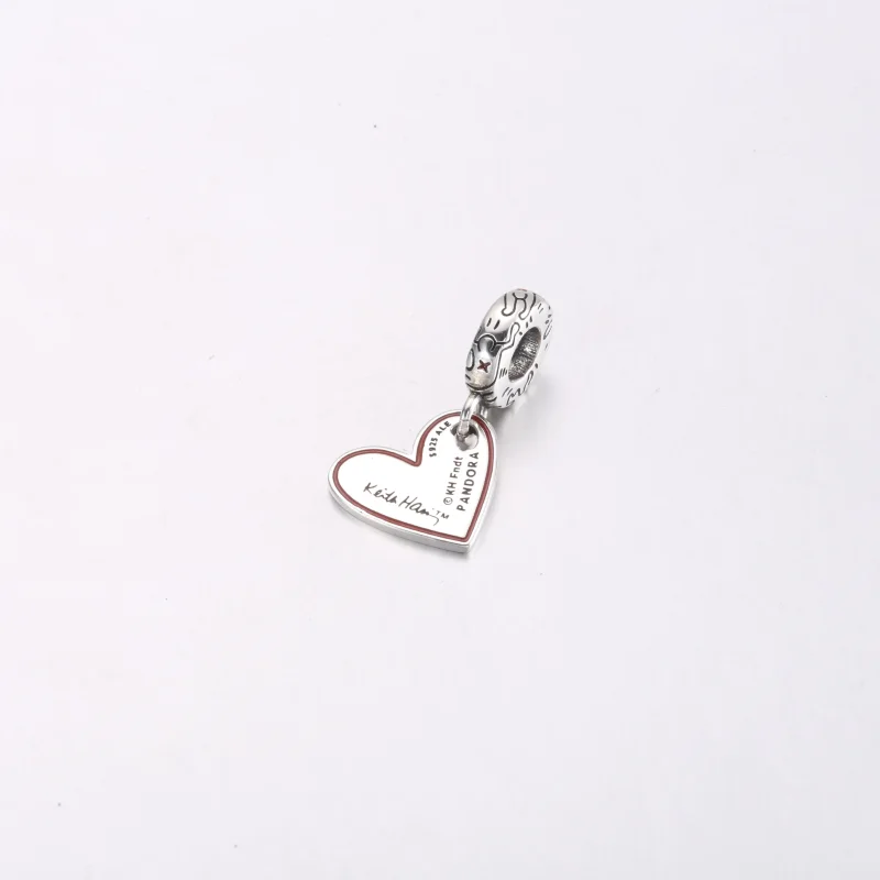 (bilde for) Keith Haring™ x Pandora Line Art People Heart Hengende Charm - 792215C01 - Vis 3