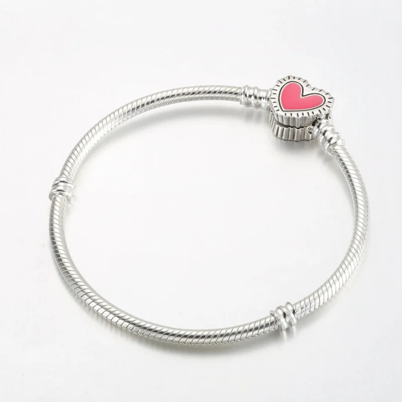 (bilde for) Keith Haring™ x Pandora Moments Radiant Heart Slangekjedearmbånd​ - 592217C01 - Vis 2