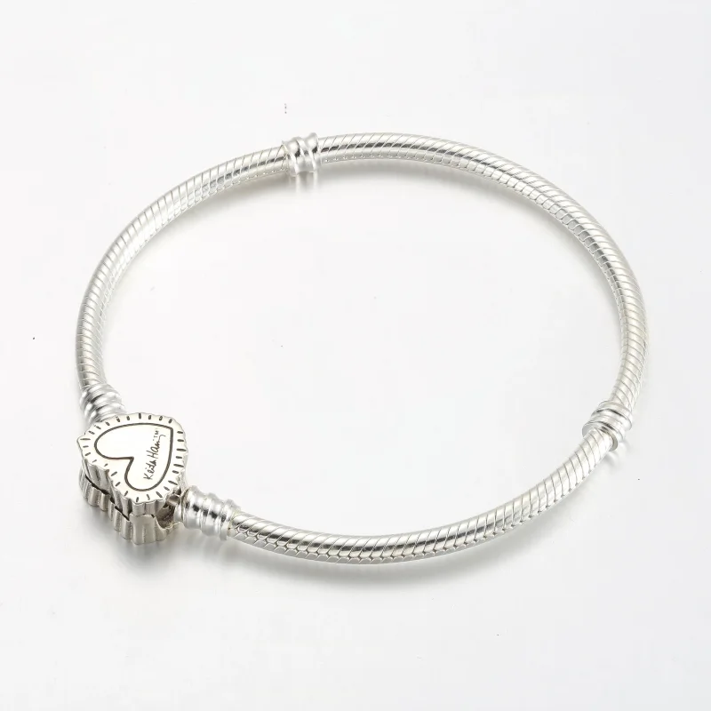 (bilde for) Keith Haring™ x Pandora Moments Radiant Heart Slangekjedearmbånd​ - 592217C01 - Vis 3