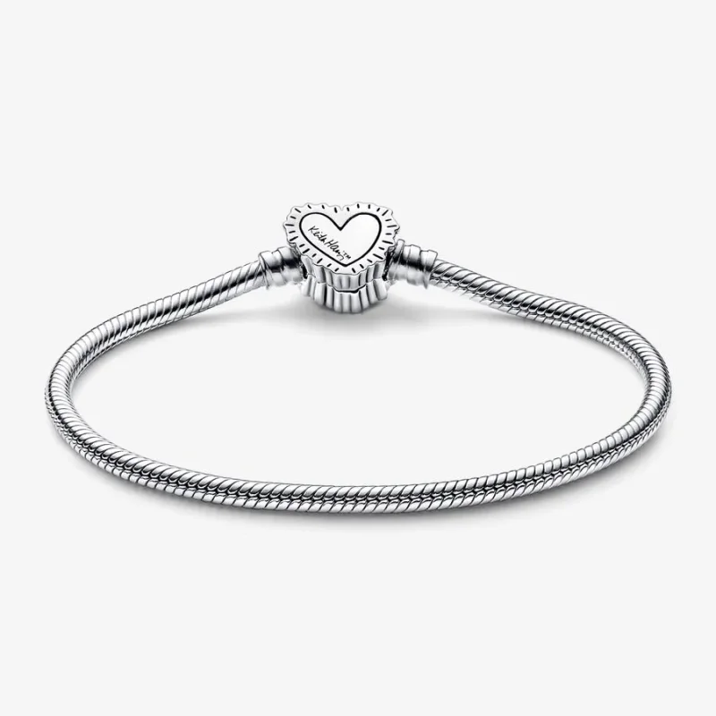 (bilde for) Keith Haring™ x Pandora Moments Radiant Heart Slangekjedearmbånd​ - 592217C01 - Vis 6