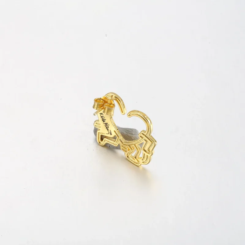 (bilde for) Keith Haring™ x Pandora Walking Heart Øredobb​ - 262221C01 - Vis 3