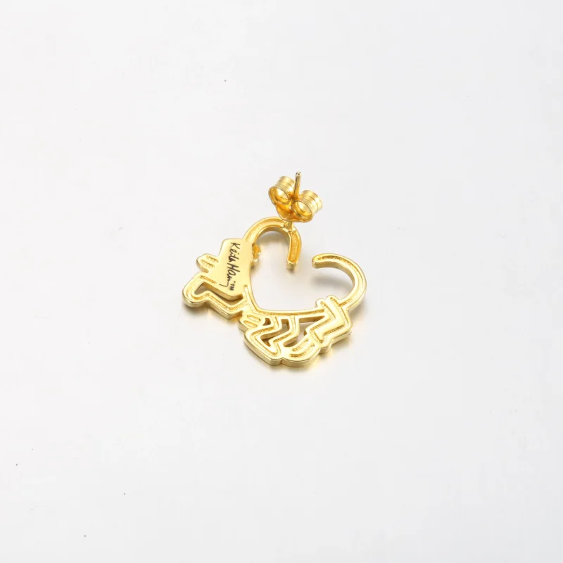 (bilde for) Keith Haring™ x Pandora Walking Heart Øredobb​ - 262221C01 - Vis 4