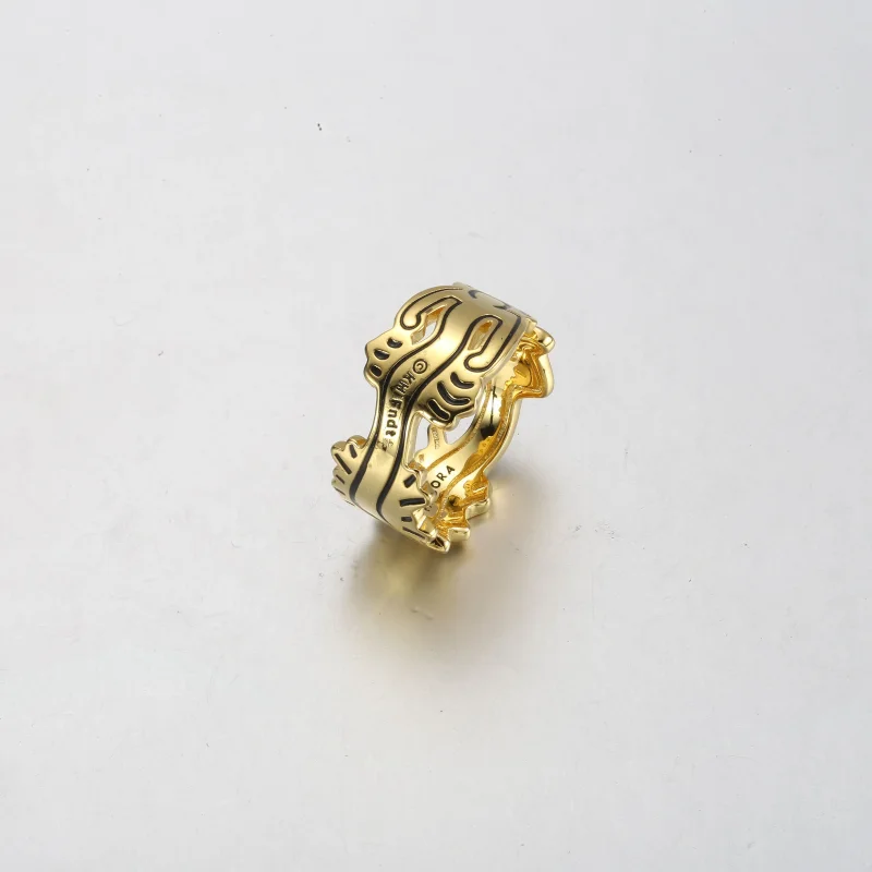 (bilde for) Keith Haring™ x Pandora Wavy Figur Åpen Ring ​ - 162226C01 - Vis 3