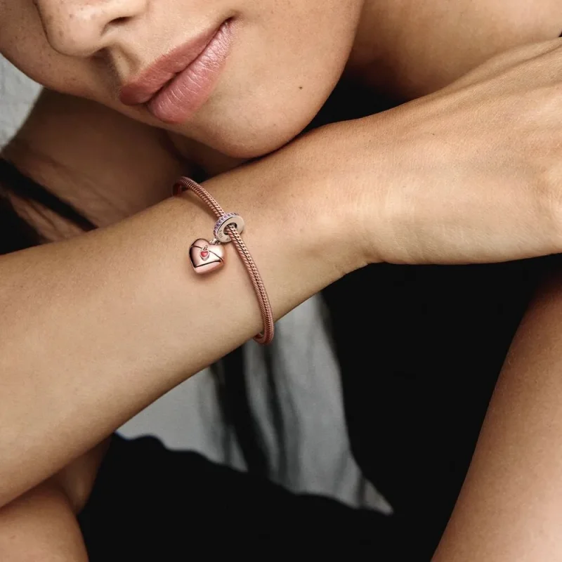 (bilde for) Moderne LovePod PANDORA Rose anheng med klare cubic zirconia - 380795C01 - Vis 2