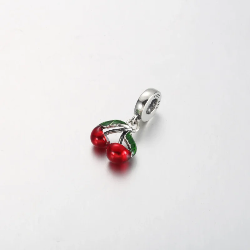 (bilde for) Pandora Asymmetrisk Kirsebær Hengende Charm - 791583C01 - Vis 2