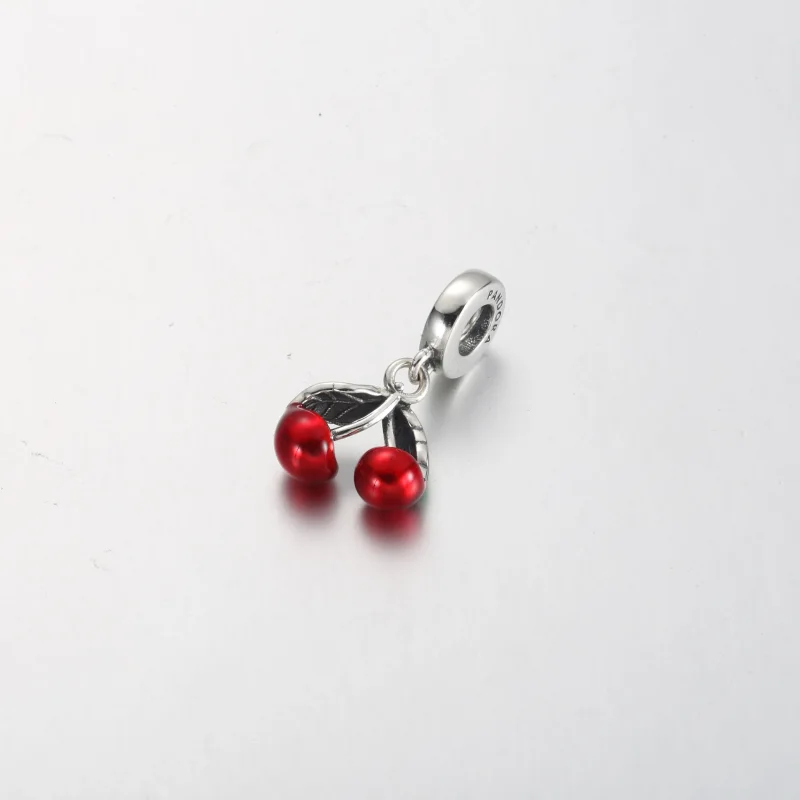 (bilde for) Pandora Asymmetrisk Kirsebær Hengende Charm - 791583C01 - Vis 3