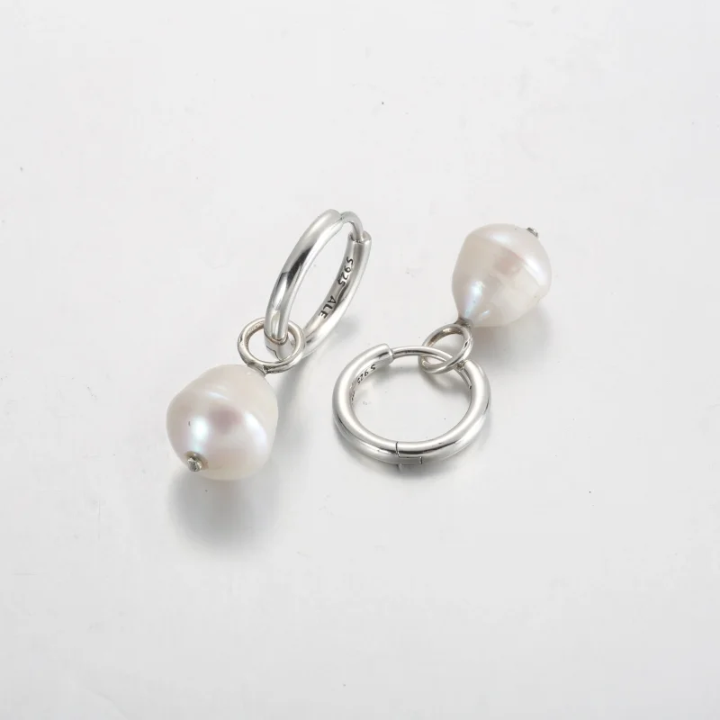 (bilde for) Pandora Barokk Behandlet Ferskvannskulturperle Øredobber - 299426C01 - Vis 3