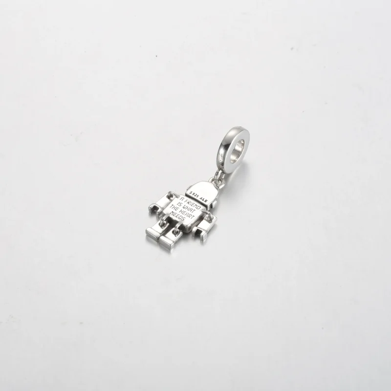 (bilde for) Pandora Bestie Bot Robot Hengende Charm - 792250C01 - Vis 3