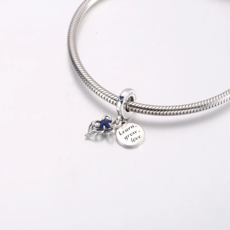 (bilde for) Pandora Blomstrende Blomst Dobbel Hengende Charm - 792293C01 - Vis 4