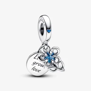 (bilde for) Pandora Blomstrende Blomst Dobbel Hengende Charm - 792293C01