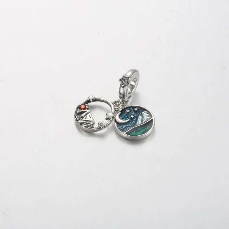 (bilde for) Pandora Camping Nattehimmel Dobbel Hengende Charm - 791686C01 - Vis 2