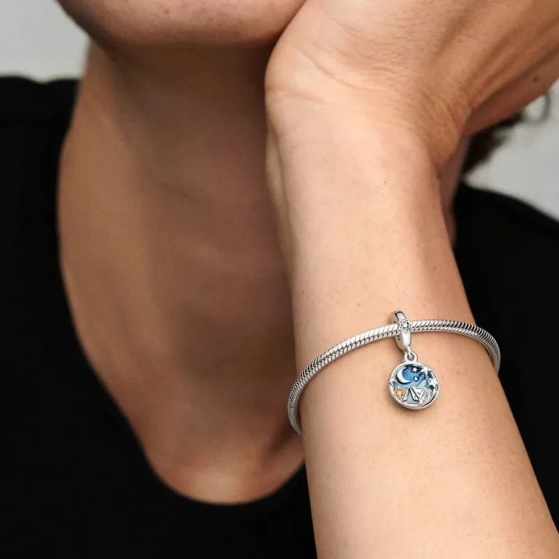 (bilde for) Pandora Camping Nattehimmel Dobbel Hengende Charm - 791686C01 - Vis 5