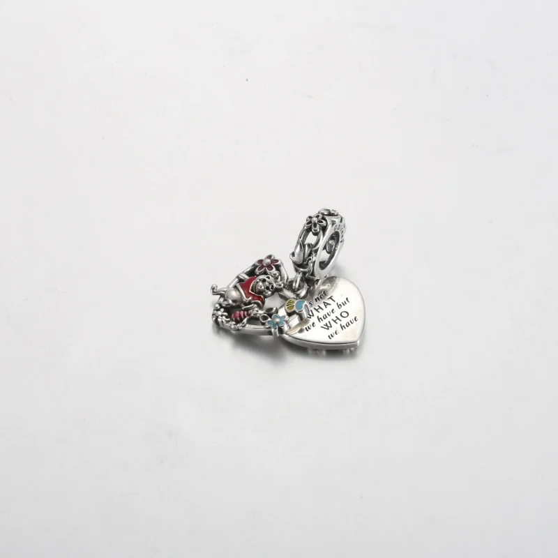 (bilde for) Pandora Disney Ole Brumm og Nasse Nøff Dobbel Hengende Charm - 792214C01 - Vis 2