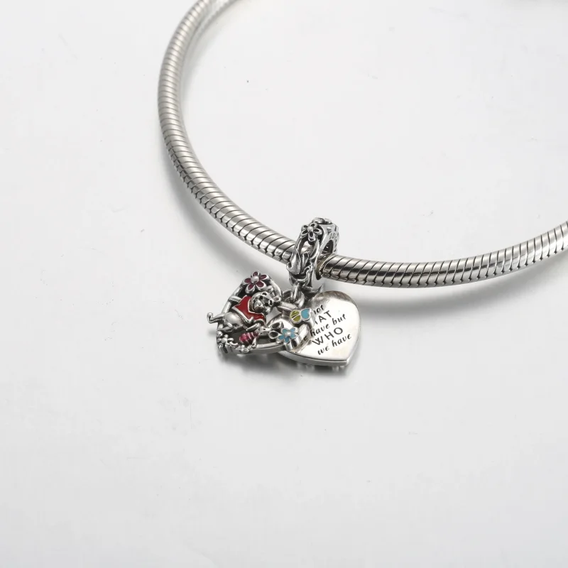 (bilde for) Pandora Disney Ole Brumm og Nasse Nøff Dobbel Hengende Charm - 792214C01 - Vis 4