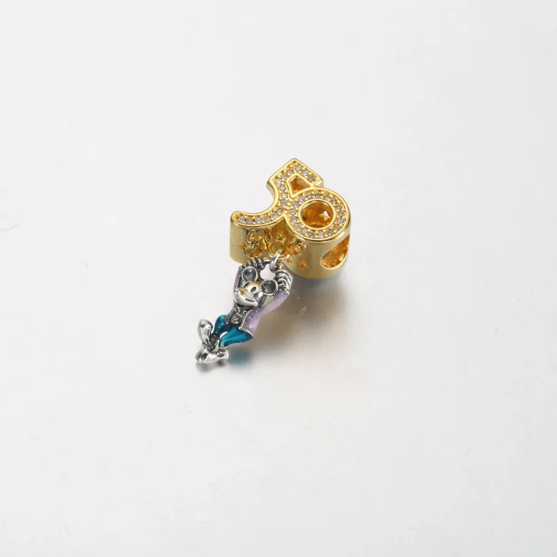 (bilde for) Pandora Disney Parks Mikke Mus 50-årsjubileum Dangle Charm - 769597C01 - Vis 2