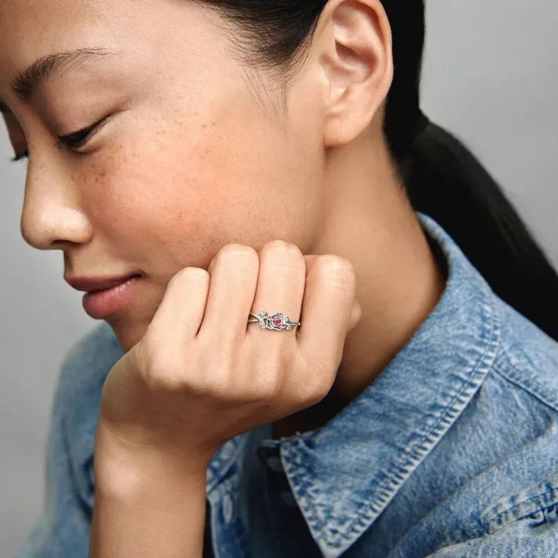 (bilde for) Pandora Disney Skjønnheten og Udyret Rose Ring - 190017C01 - Vis 6