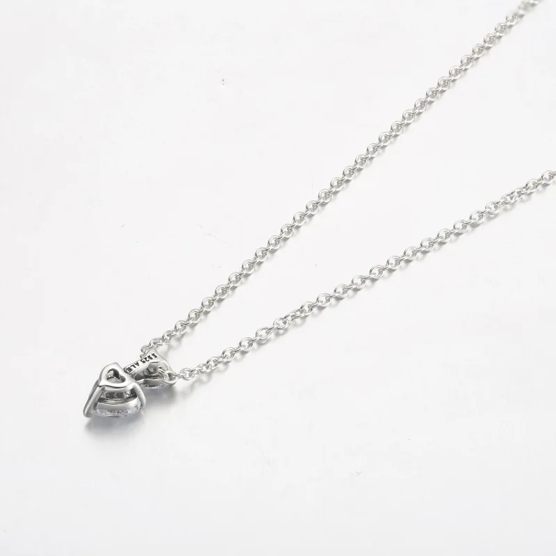 (bilde for) Pandora Dobbelt Hjerte Anheng Funklende Collier Halskjede - 391229C01 - Vis 3