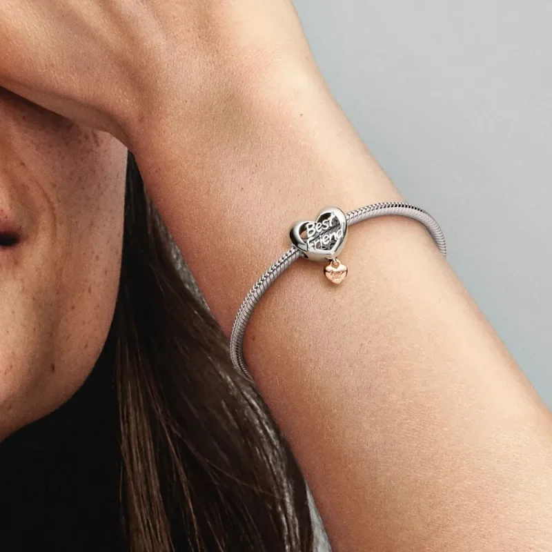 (bilde for) Pandora Elsk din beste venn Hjerteformet Charm - 782243C00 - Vis 6