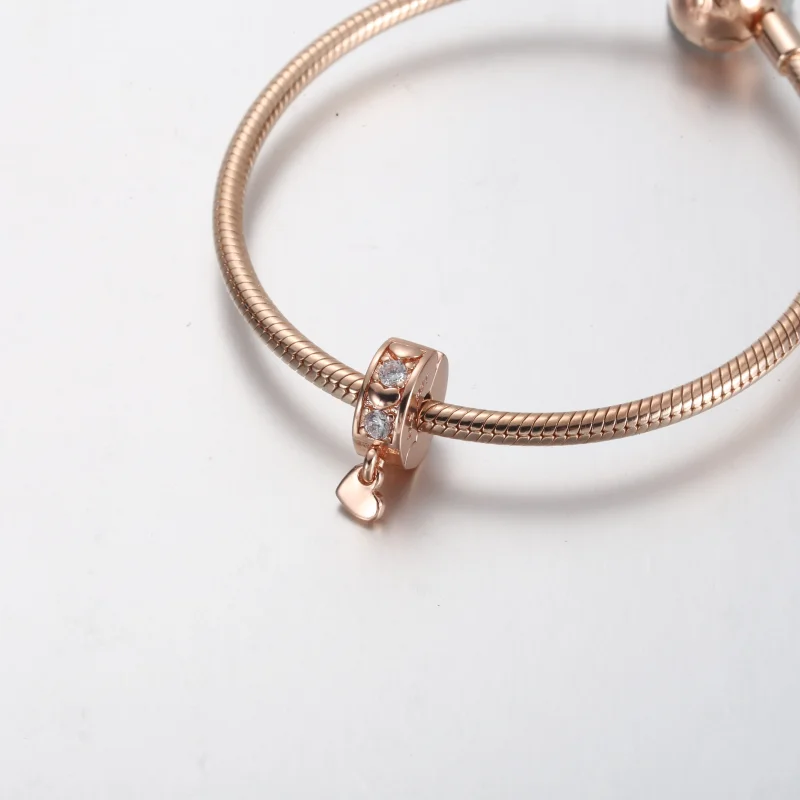 (bilde for) Pandora Evighetshjerter Funklende Hengende Klemmecharm - 782253C01 - Vis 4